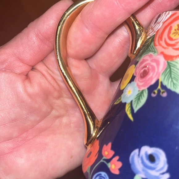 Anthropologie letter H floral mug by Rifle Paper Co, in preowned condition - Picture 6 of 6